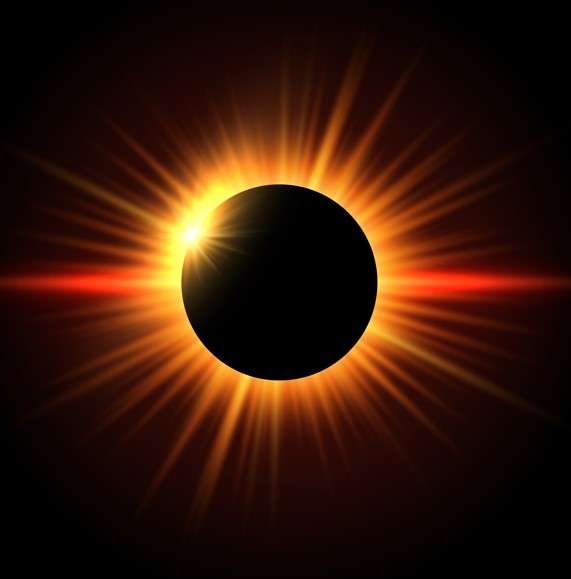 Afección visual por exposición a la luz solar durante un eclipse